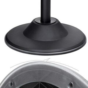 Songmics Active Sitting Balance -tuoli, korkeussäädettävä Work Aftol, 360° kääntyvä BARECTOol, istuinkorkeus 50-70 cm, liukumaton pohja, OSC01BK - Image 7