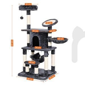 Feandrea Cat Tree monitasoinen kissan leikkimökki Sisal raapimistyyny ja tolpat PCT25G - Image 4