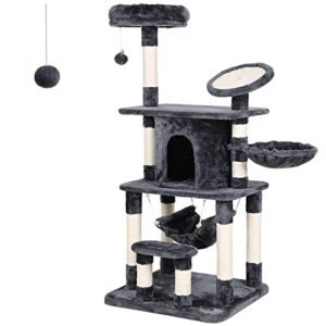 Feandrea Cat Tree monitasoinen kissan leikkimökki Sisal raapimistyyny ja tolpat PCT25G