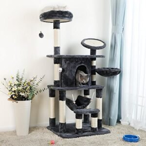 Feandrea Cat Tree monitasoinen kissan leikkimökki Sisal raapimistyyny ja tolpat PCT25G - Image 2