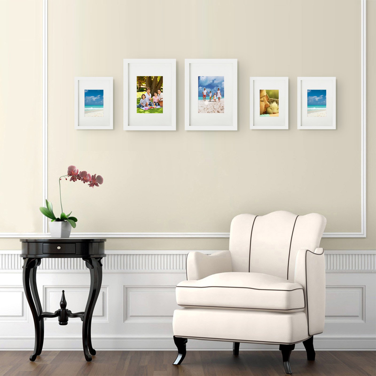 valokuvakehyssetti, 3 kpl, A3 (29,7 x 42 cm) ilman alustaa, A4 (21 x 29,7 cm) - Image 5
