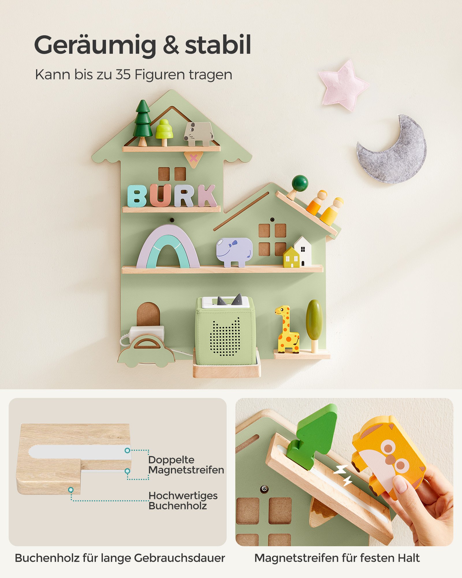 Seinähylly helppo koota – olohuone / lastenhuone - Image 4