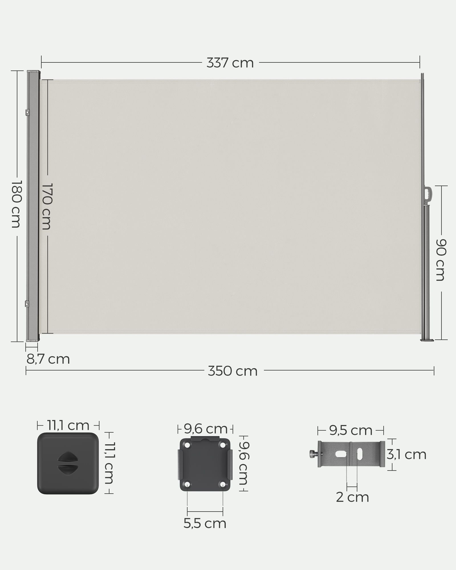 Markiisi 180 x 350 cm - Image 2