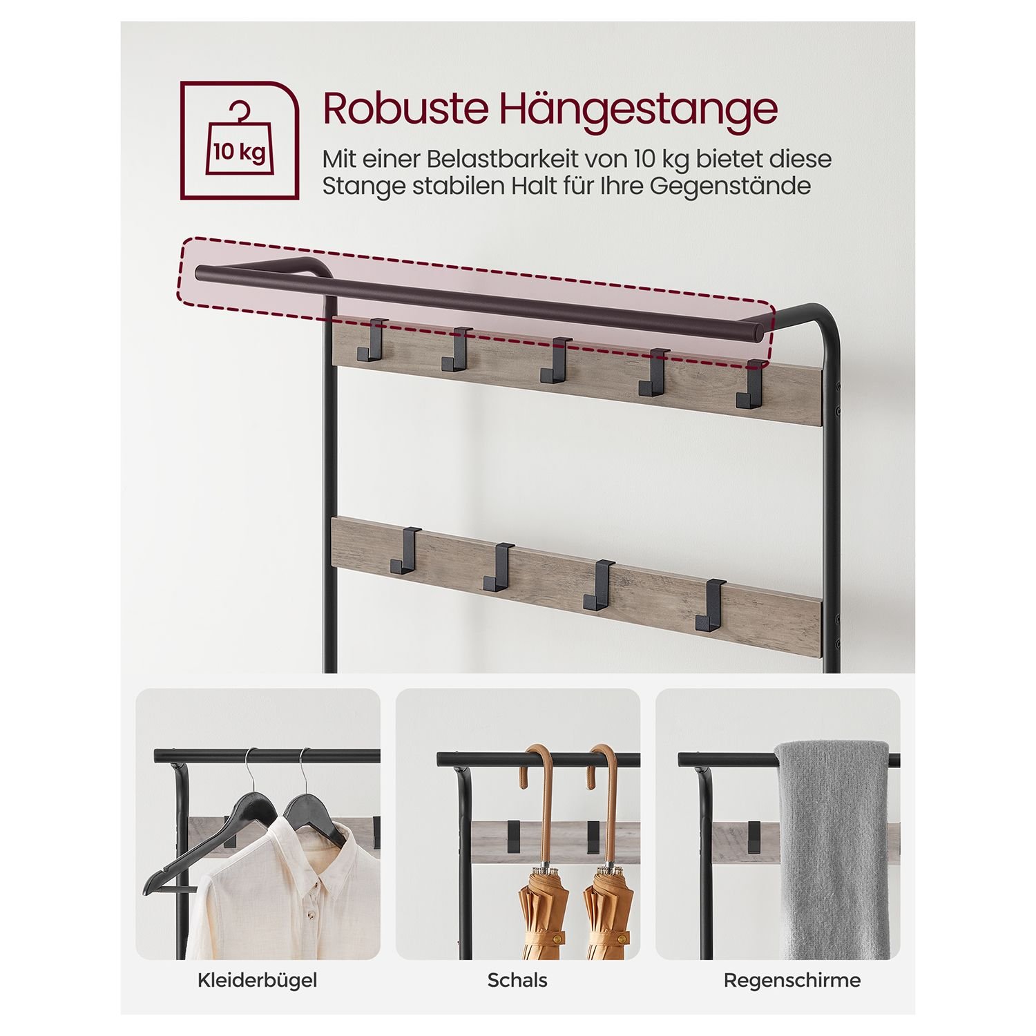 Kenkäteline teollinen tyyli musta - Image 5