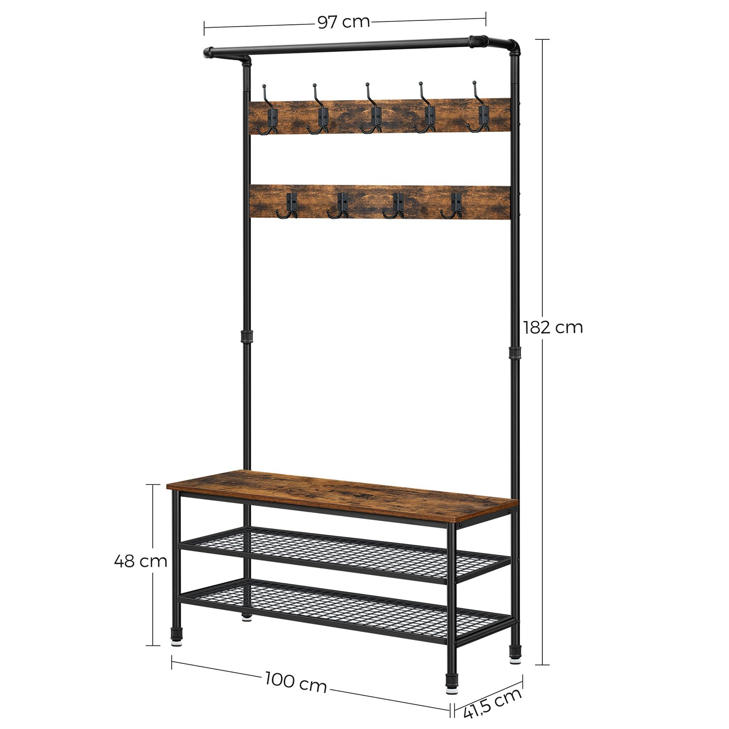 Kenkäteline teollinen tyyli teräsrunko - Image 7