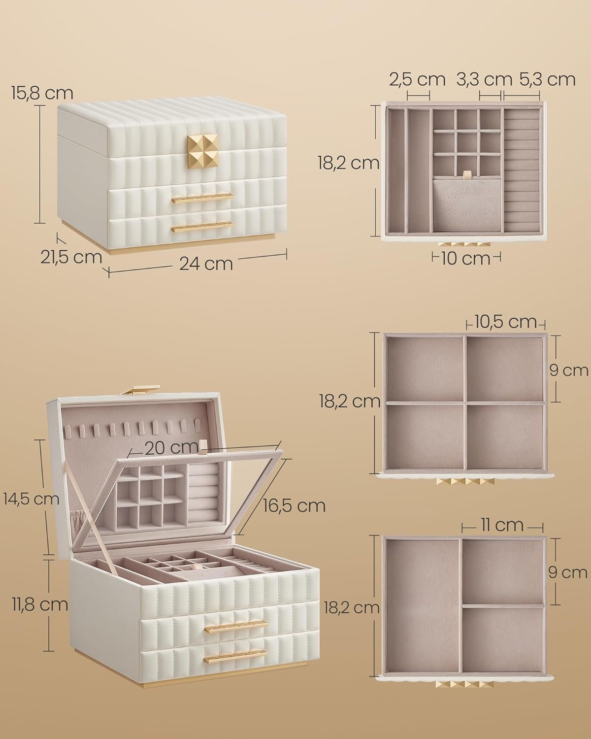 Korurasia valkoinen 21,5 x 24 x 15,8 cm - Image 5