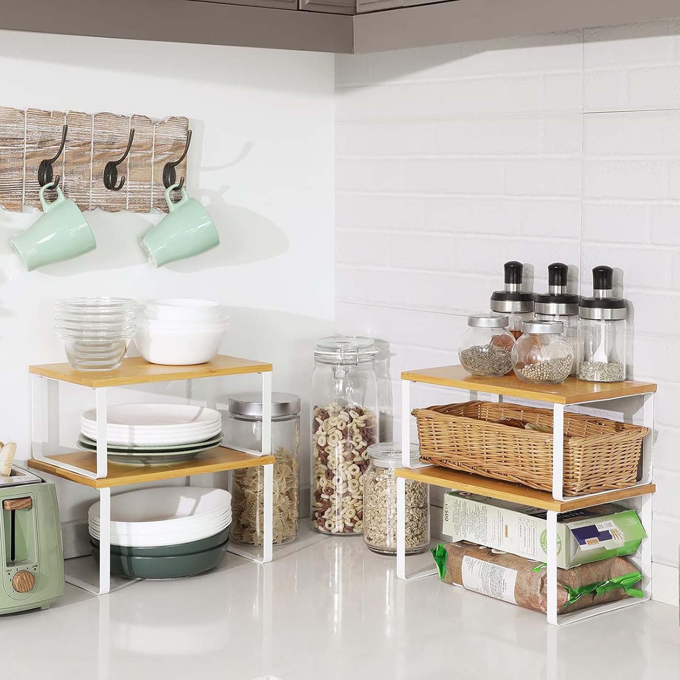 Maustehylly pinottava valkoinen – keittiö - Image 4