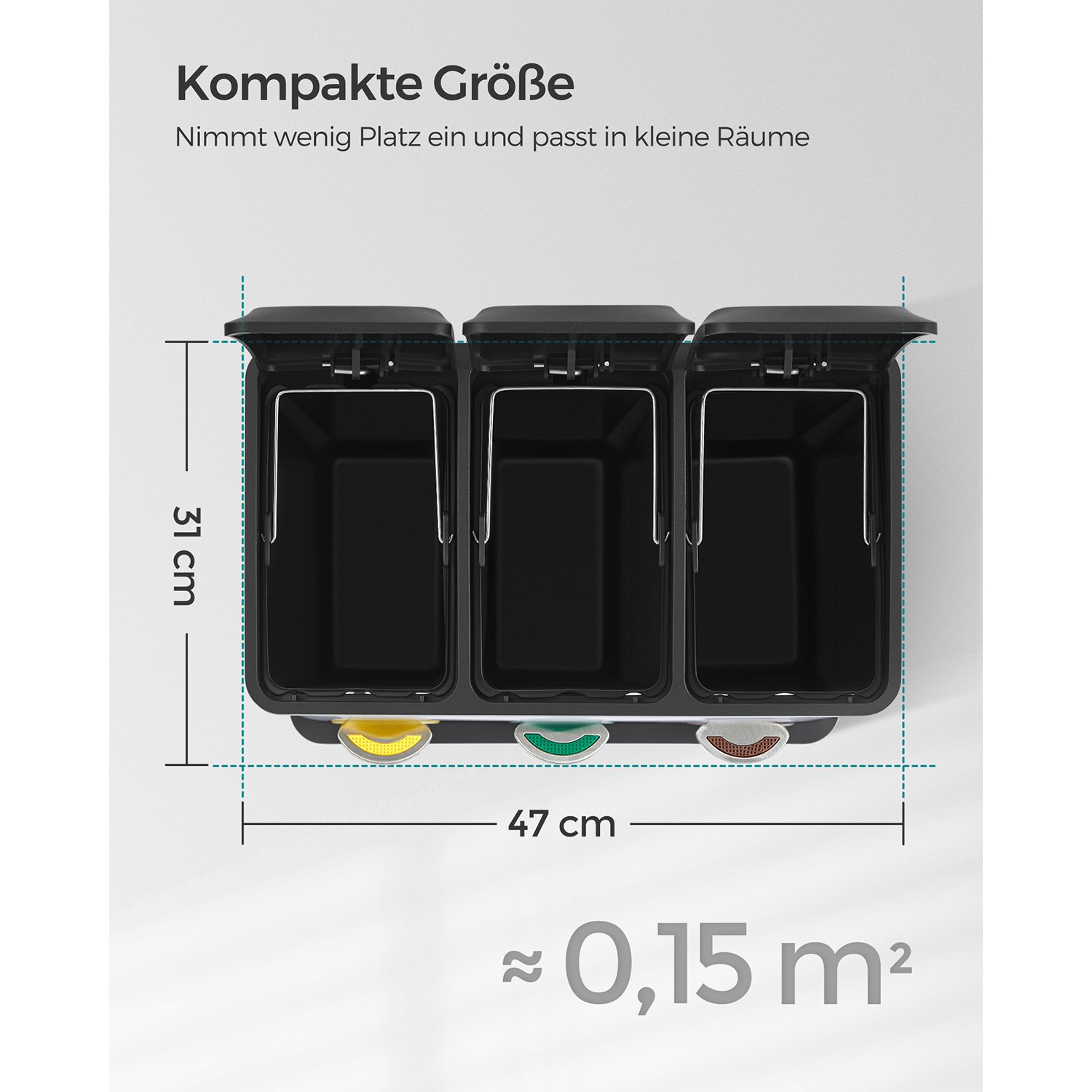 Kierrätysastia teräs musta – keittiö - Image 4