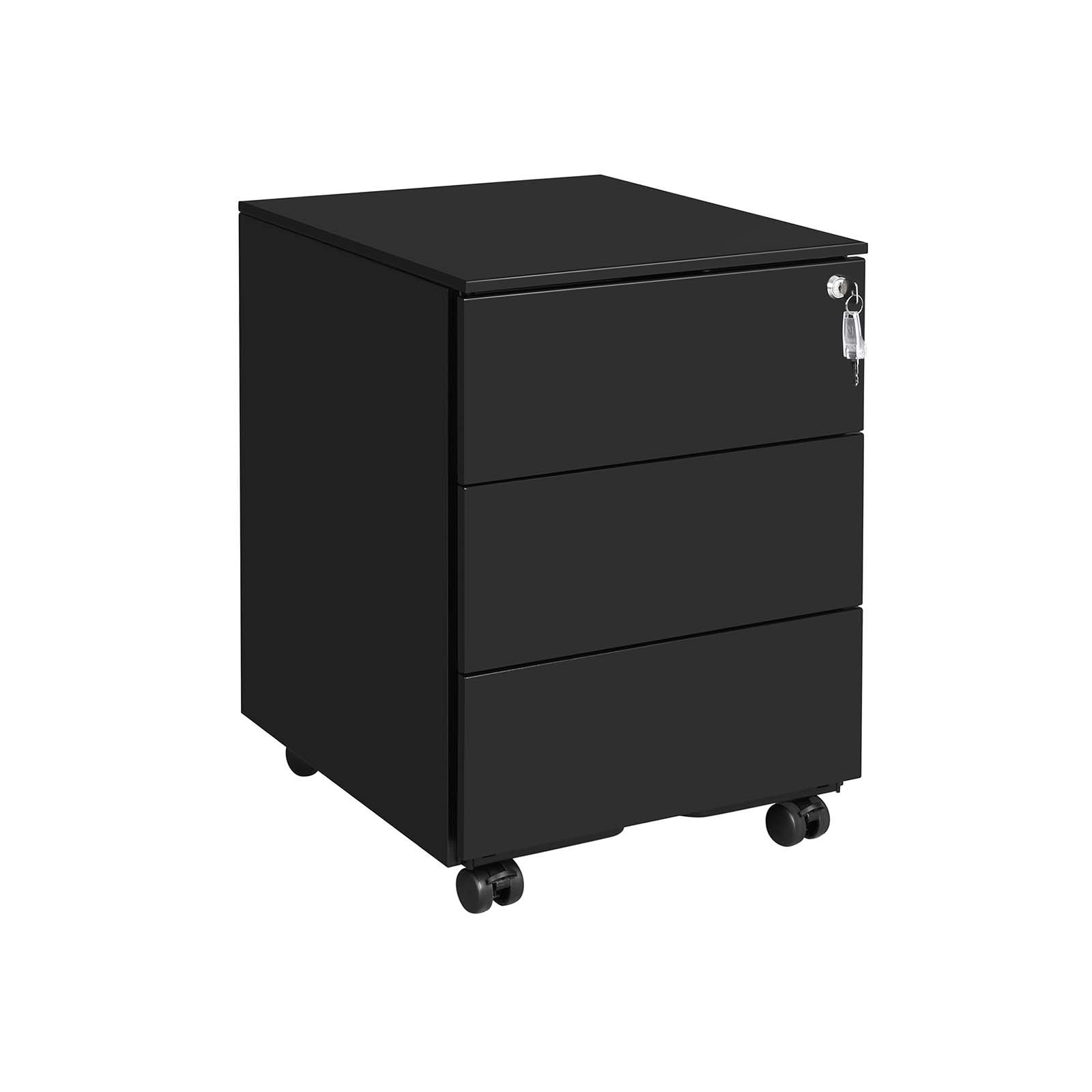mobiiliarkistokaappi, lukittava, 3 laatikkoa, asiakirjojen säilytys - Image 2