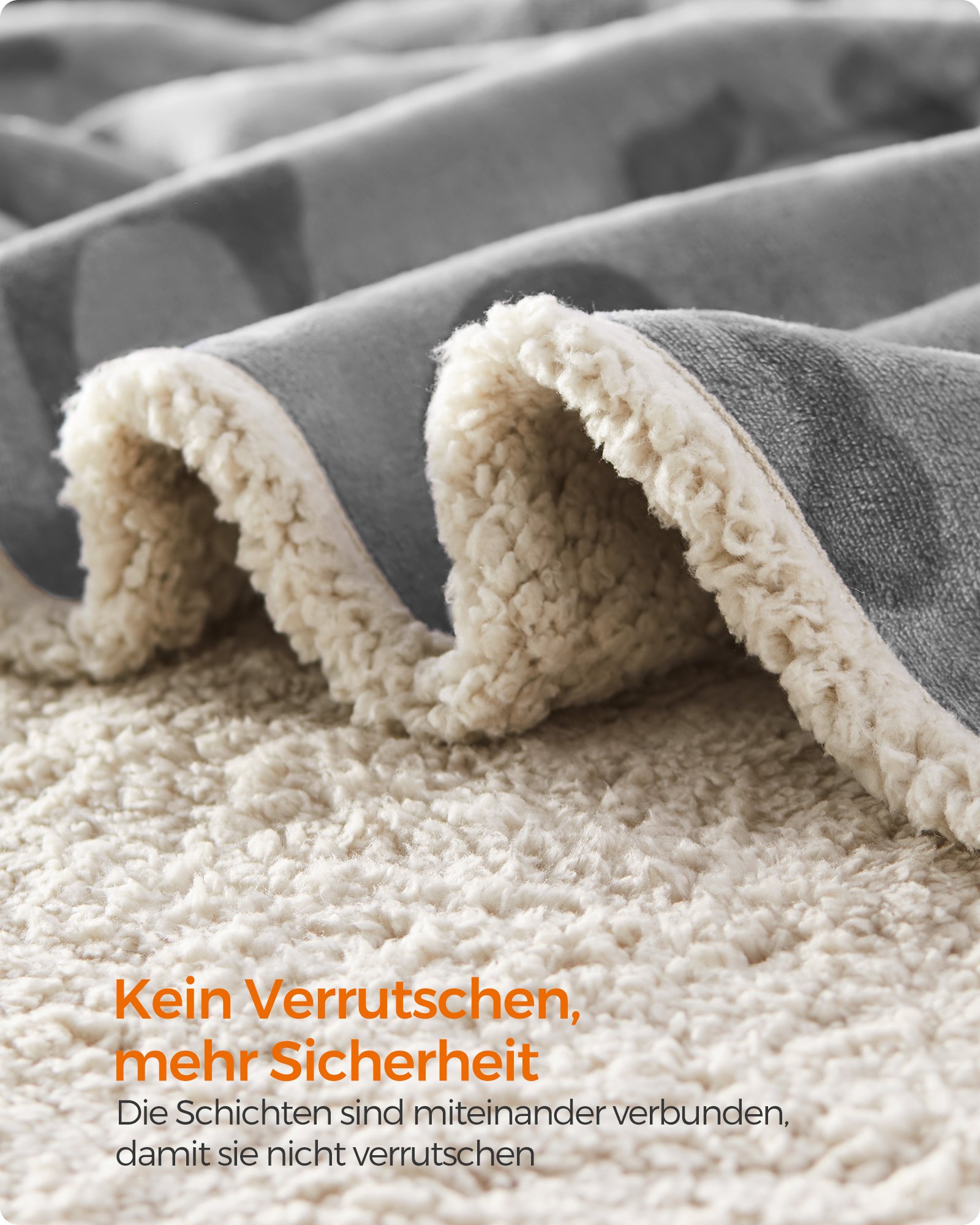 Feandrea vedenpitävä koiranpeitto, sherpa-fleece-lemmikkipeitto - Image 4